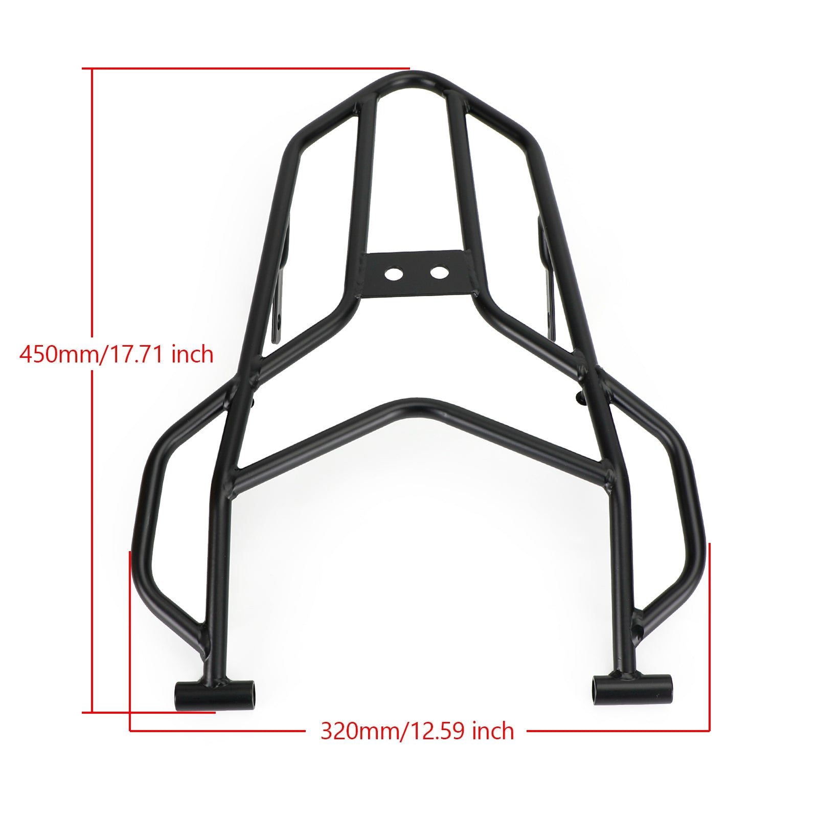 BLACK REAR LUGGAGE SUPPORT RACK FOR HONDA CRF 300 L CRF300 RALLY 2021 - 2023