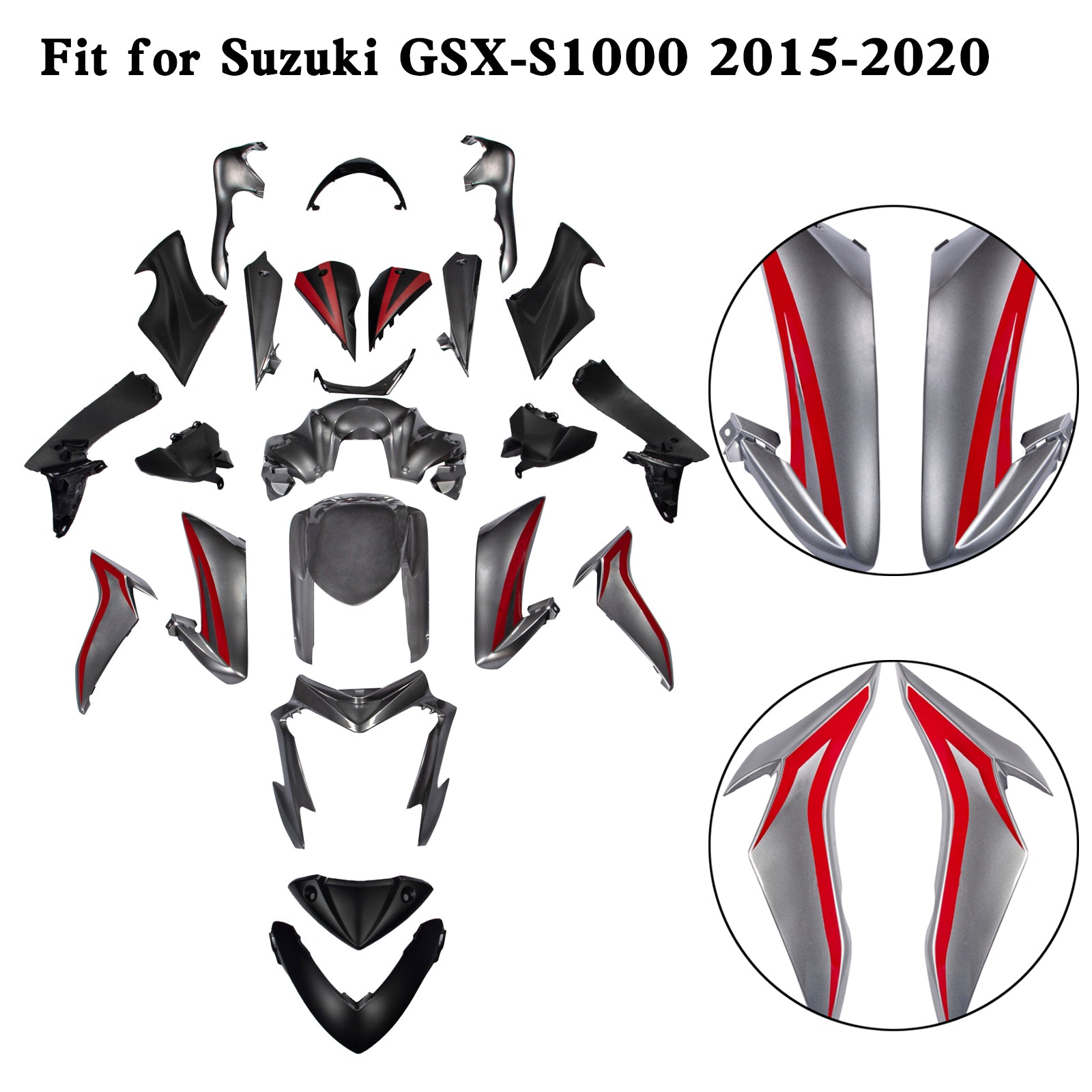 Amotopart (2015-2020) Kit carena Suzuki GSX-S 1000 Collezione 2