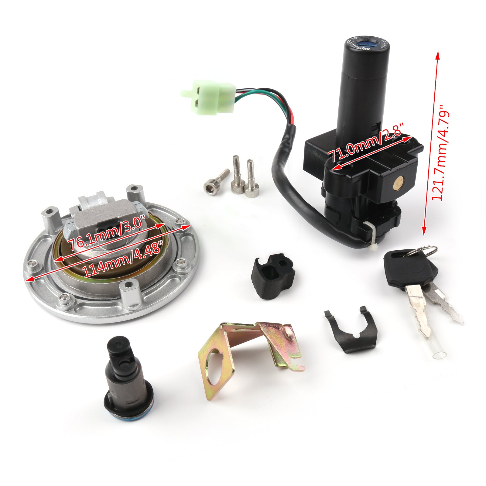 Ignition Switch Lock Fuel Gas Cap Key Set For Honda CB750 F2 92-01 CB1300 98-02