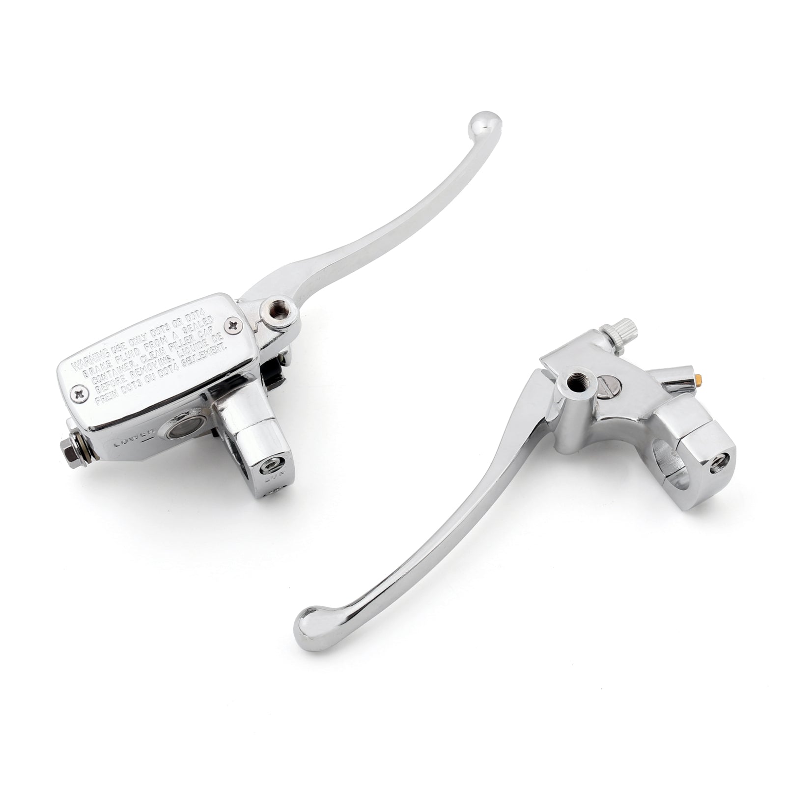 Honda Handlebar Control Reservoir Bore Brake Clutch Levers Fit For NV750C2 Shadow 750 99-01 Chrome