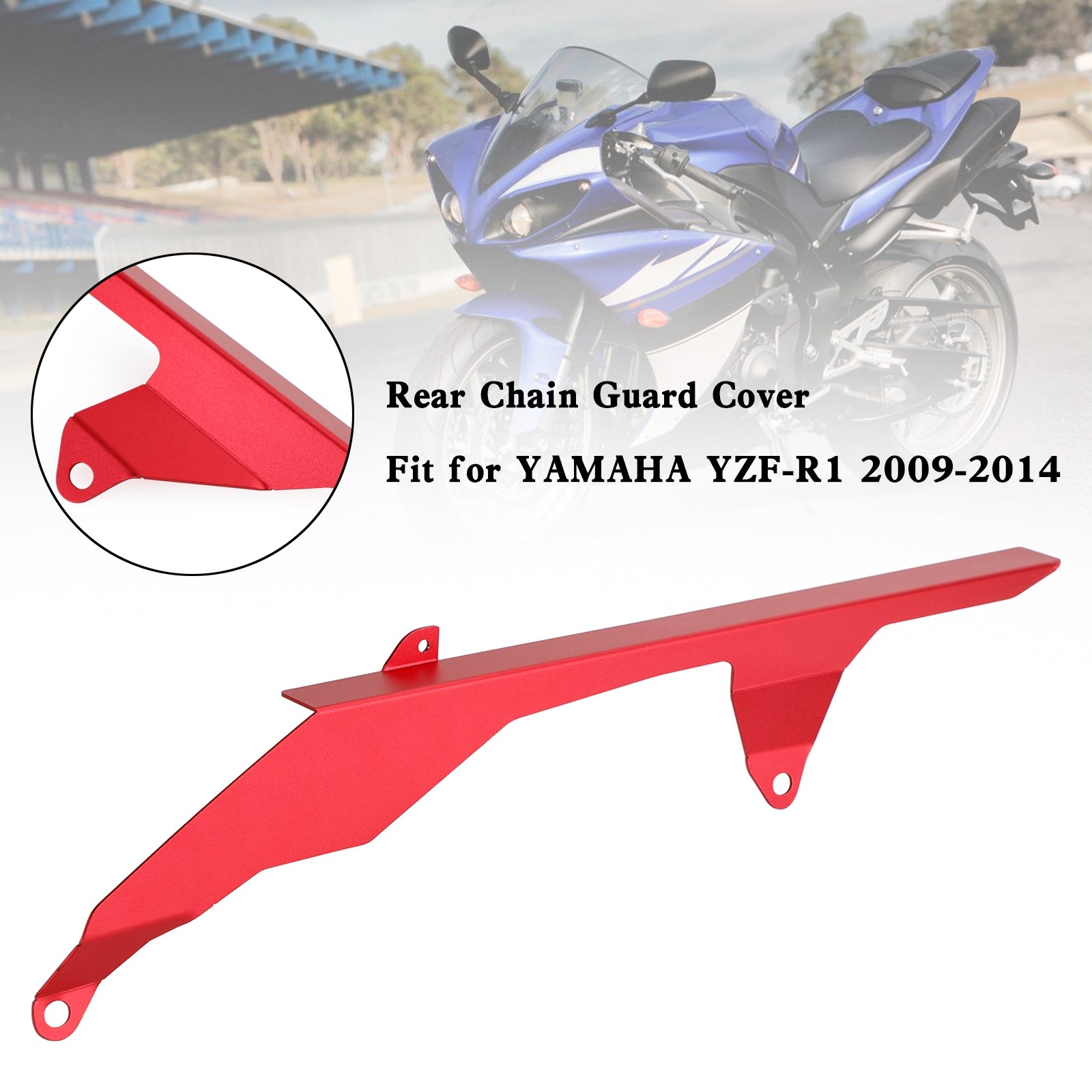 Rear Sprocket Chain Guard Protector Cover For YAMAHA YZF R1 2009-2014 Generic