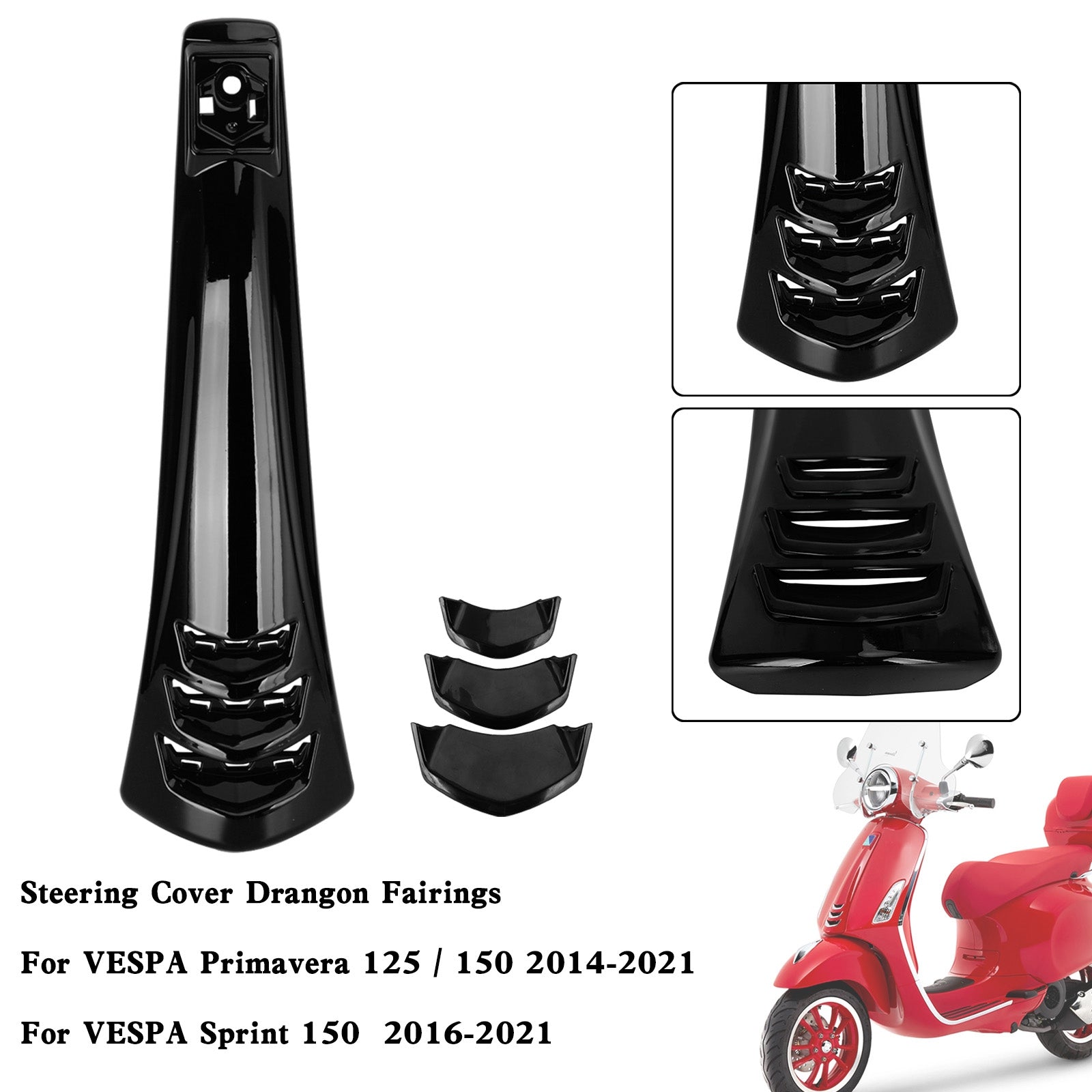 ABS-Lenkhornabdeckungsverkleidung für VESPA Sprint Primavera 125/150 14-21