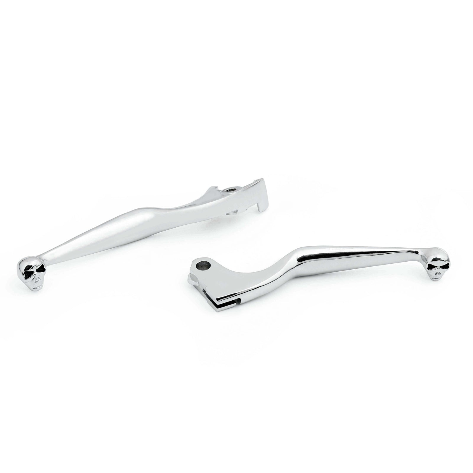 Leviers de frein et d'embrayage en forme de crâne, pour Honda Shadow 600 750 1100 Magna 750, Chrome générique