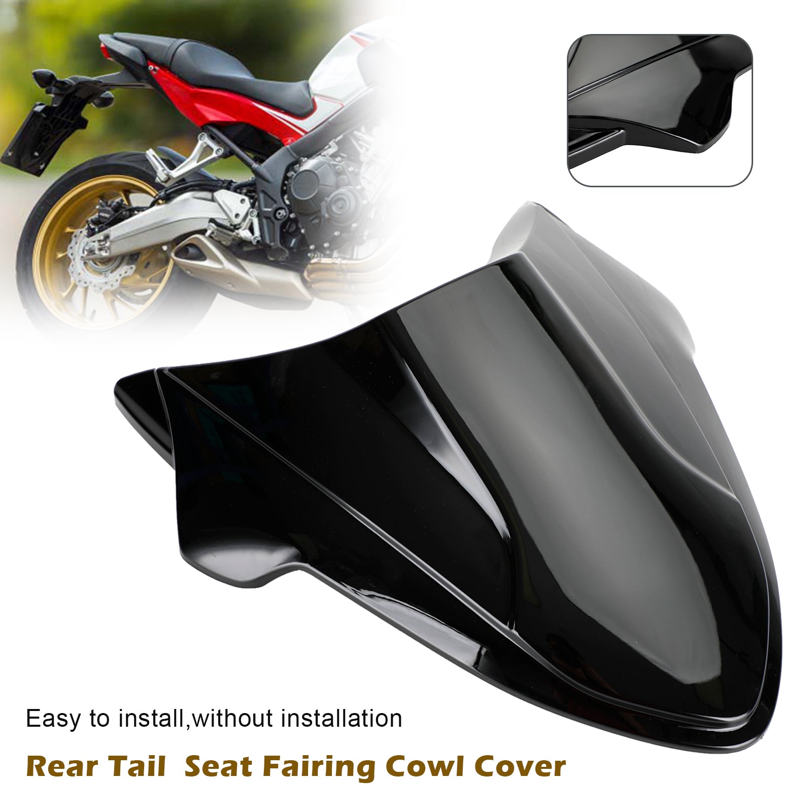 Rear Tail Seat Fairing Cowl Cover for Honda CB650R 2021-2022 Generic