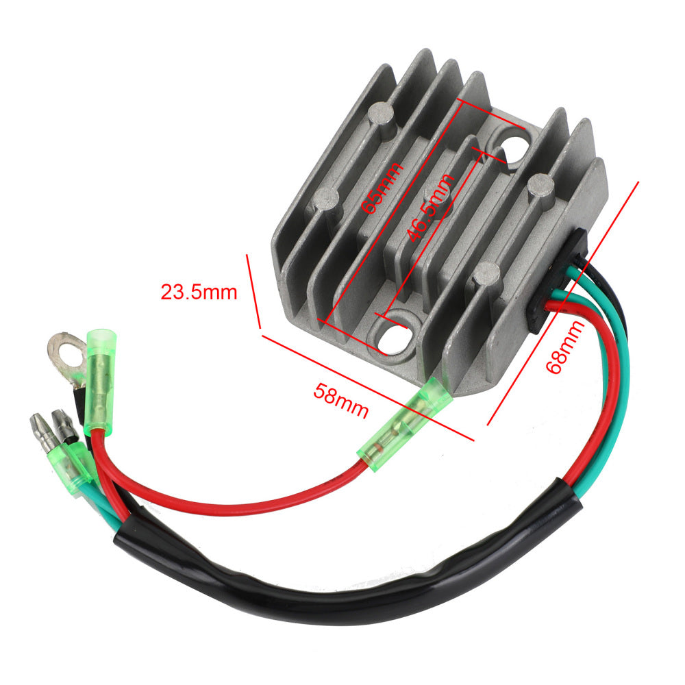 Voltage Regulator Rectifier for Yamaha F 8 9.9 15 Hp 6G8-81960-A0 6G8-81960-A1 Generic