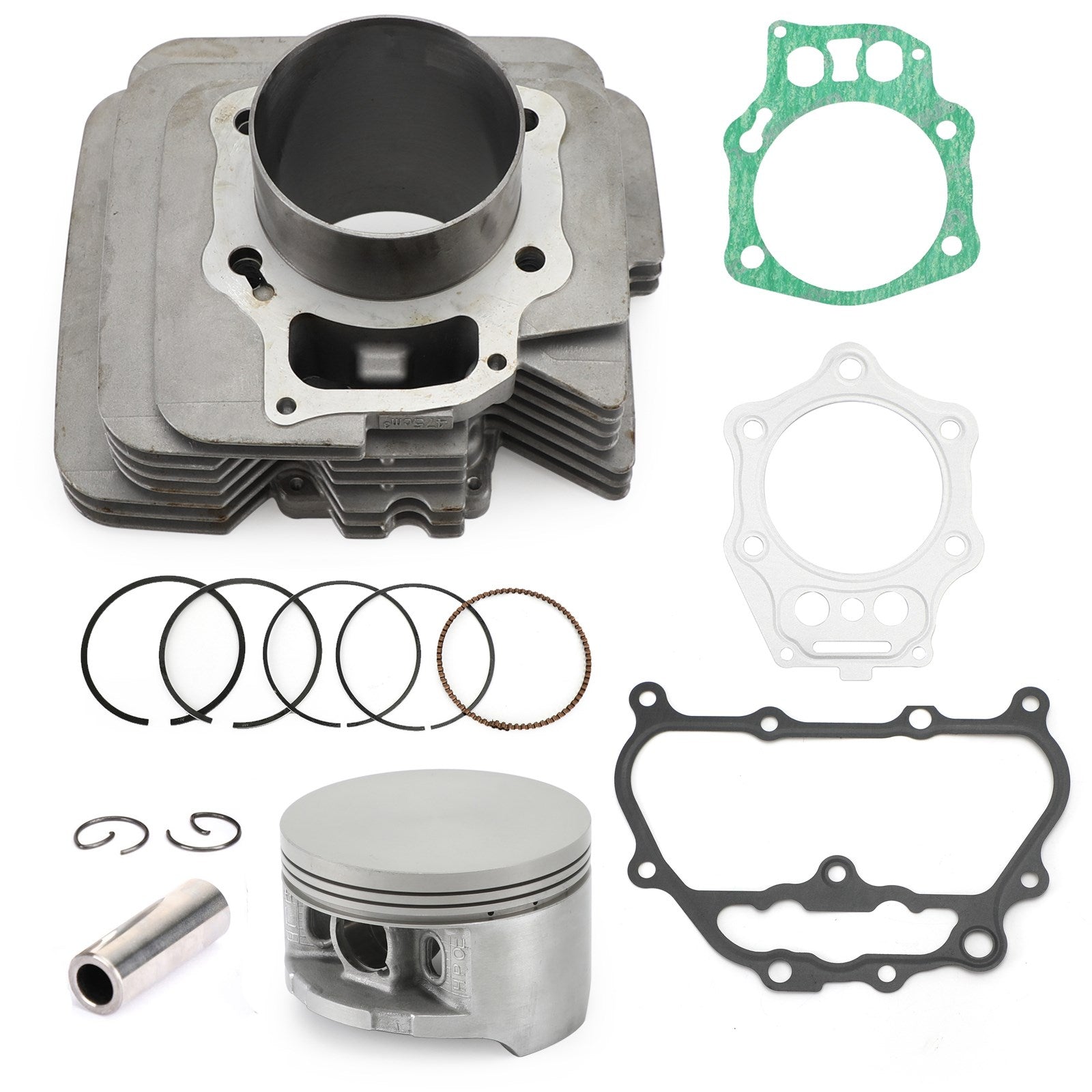 Kit de extremo superior de junta de Anillos de pistón de jarra cilíndrica compatible con Honda TRX500TM Fourtrax Foreman 05-06 TRX500FPE 07-11 TRX500FM 05-11