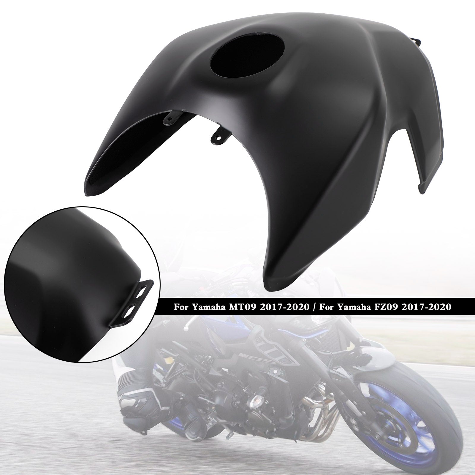 ガソリンタンクカバートリムフェアリングカウルヤマハ MT-09 MT09 FZ09
