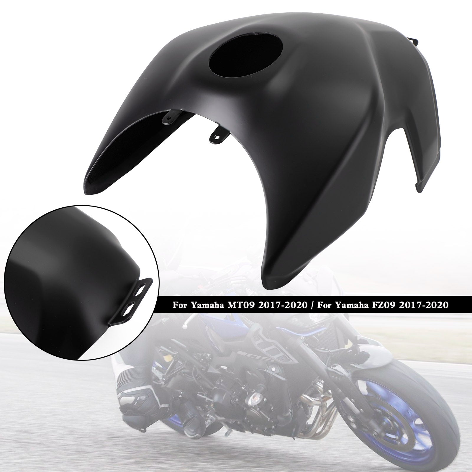 Tankdeckelverkleidung Verkleidungsverkleidung für Yamaha MT-09 MT09 FZ09 2017–2020