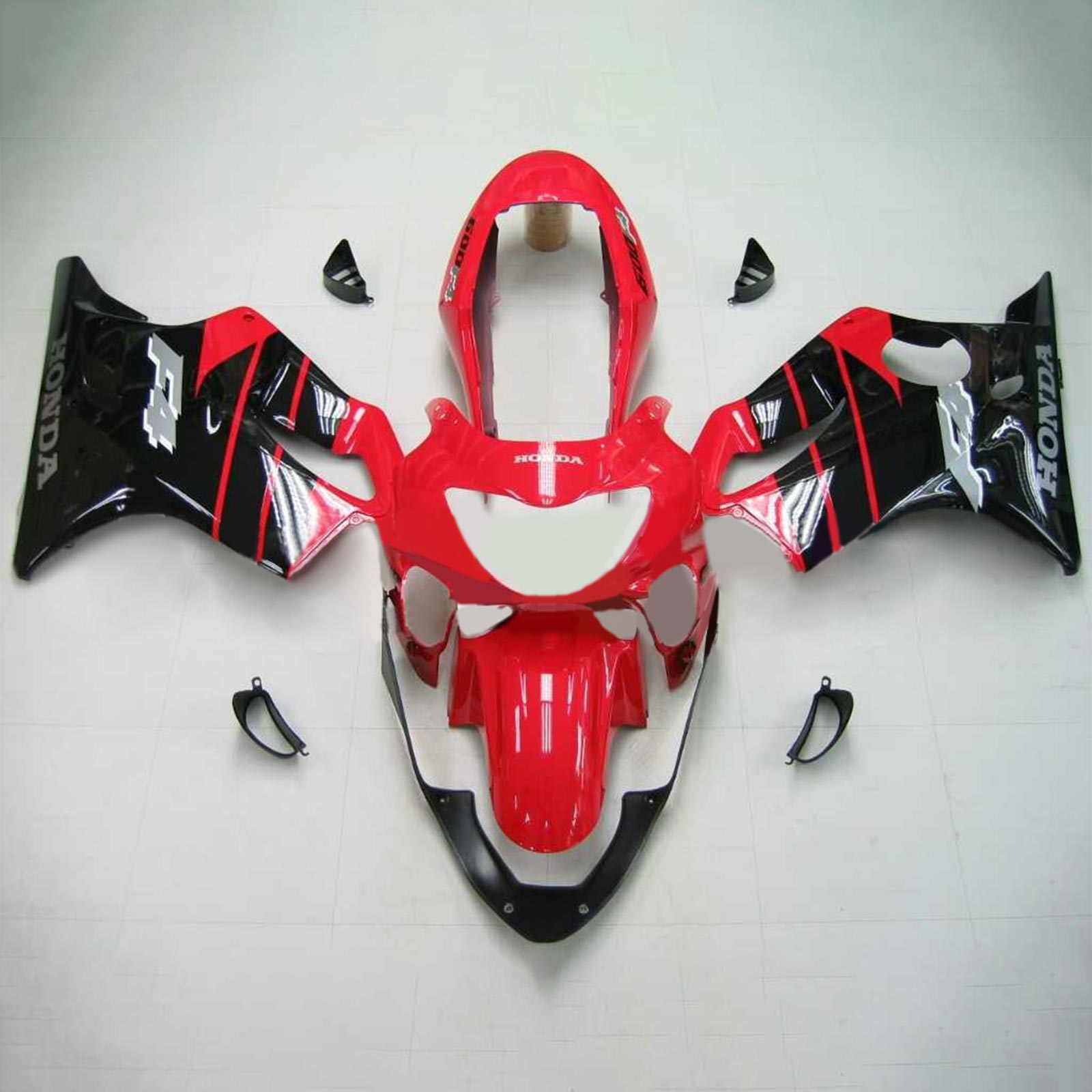 Amotopart Honda CBR600F4 1999-2000 Red&Black Style 5 Fairing Kit