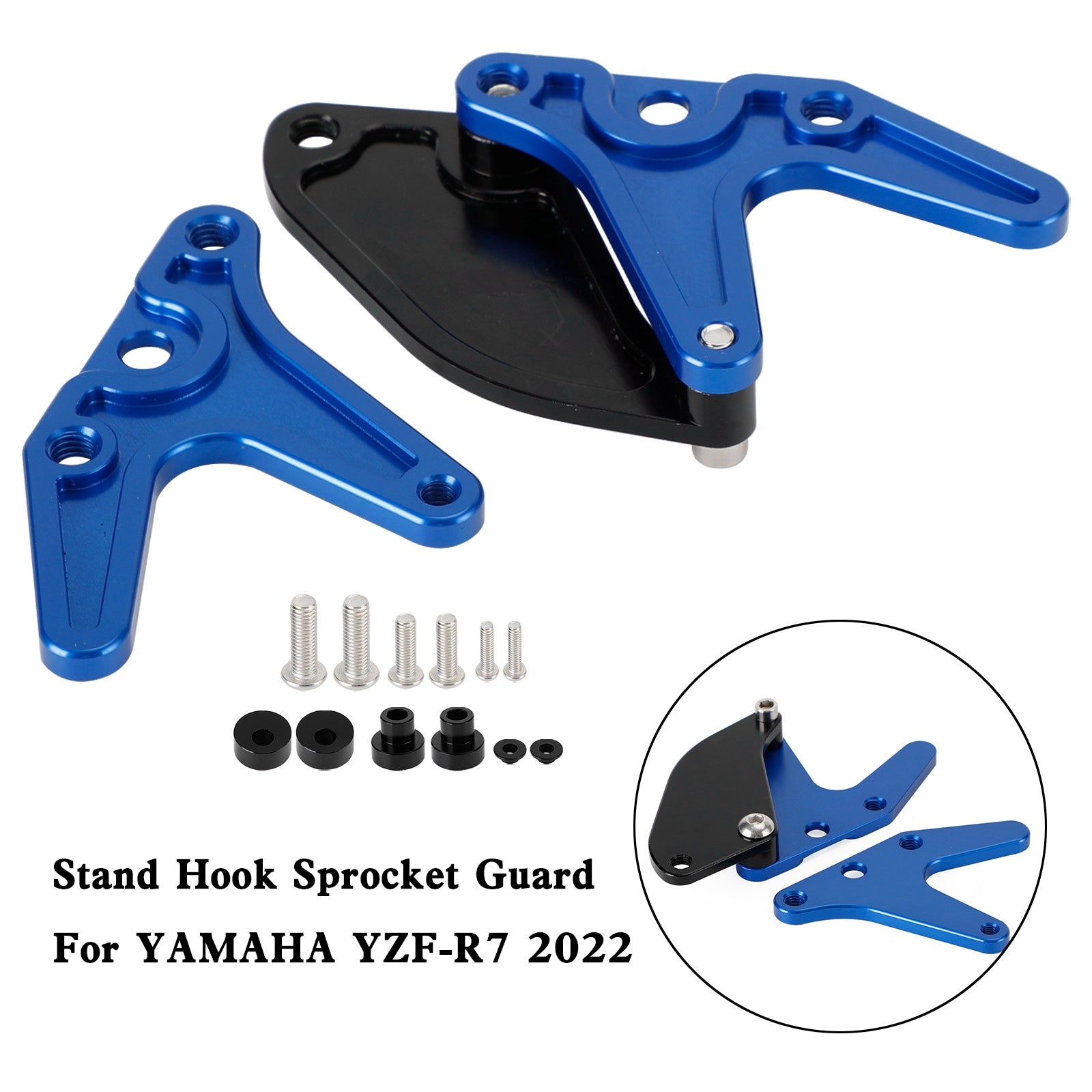 Aluminum Motorcycle Stand Hook Sprocket Toe Guard For Yamaha YZF-R7 R7 2022