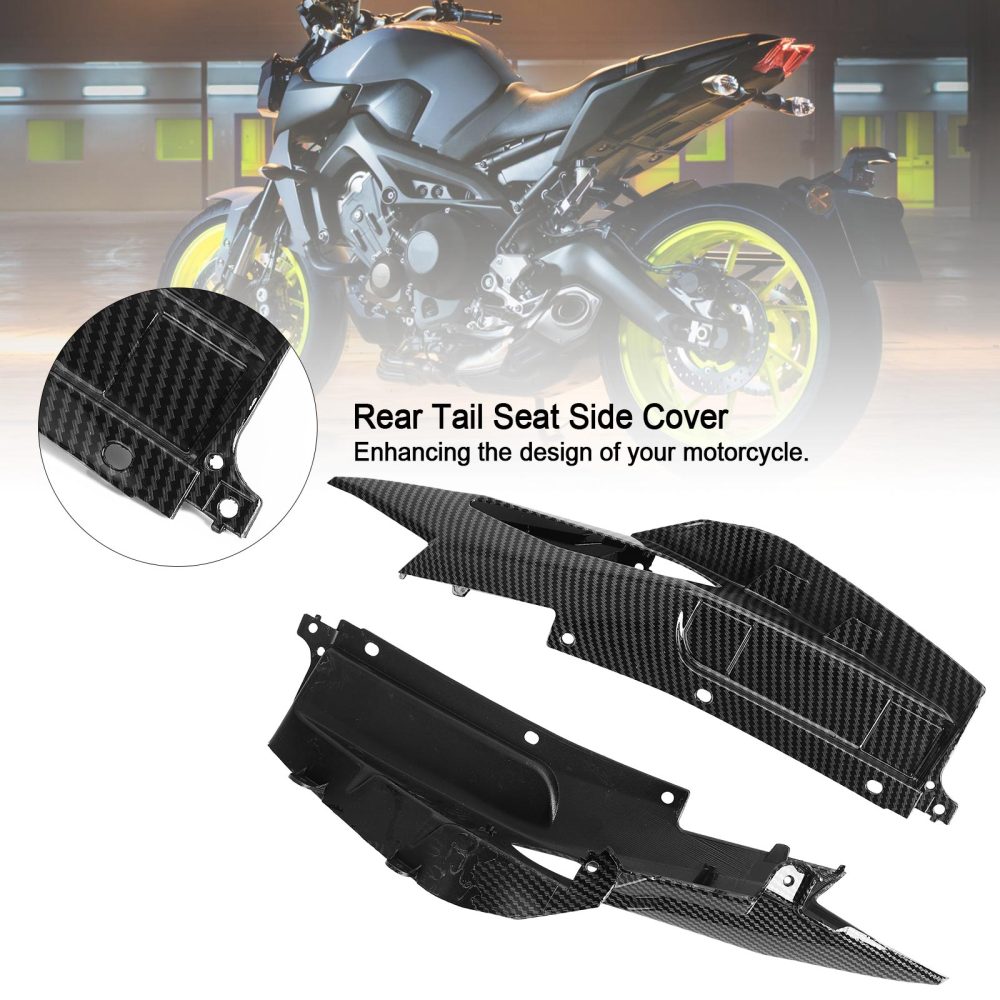 Carénage de couverture latérale de siège arrière en carbone pour Yamaha MT-09 FZ09 2017 – 2021 générique