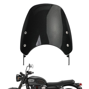 Parabrezza motore in plastica ABS per Triumph Bonneville T100 T120 Carbonio generico