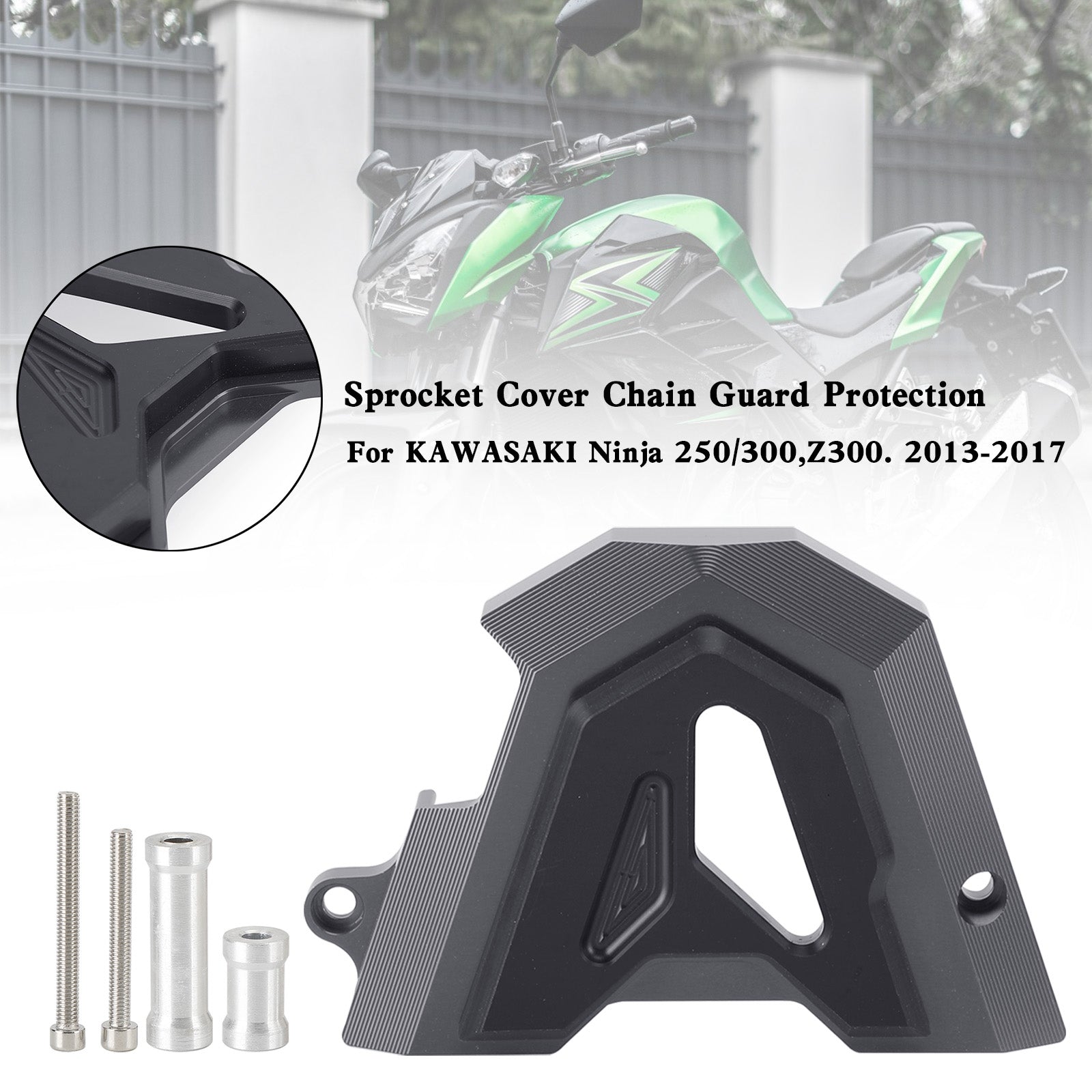 フロントスプロケットカバーチェーンガード KAWASAKI Ninja 250 300