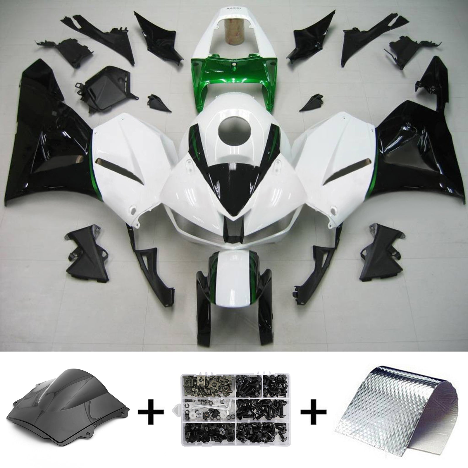 Amotopart 13-26 US ver. & 13-23 European ver. Sada kapotáže Honda CBR600RR White Black