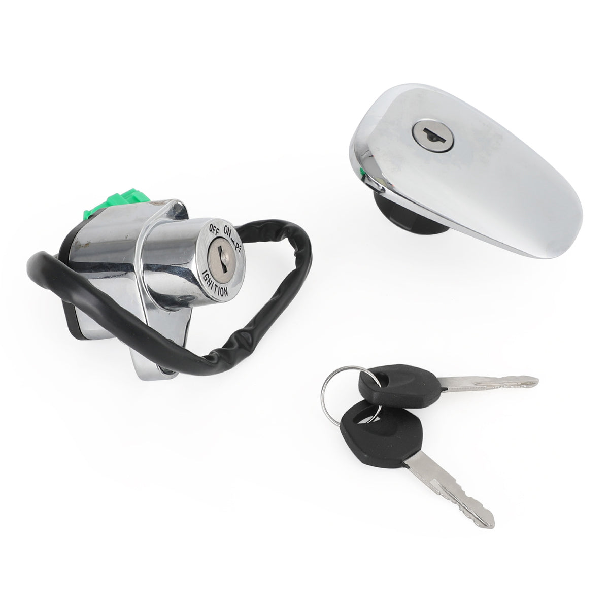 Fuel Gas Cap Ignition Switch Lock Set For Suzuki Intruder VS 700 750 800 1400 Generic