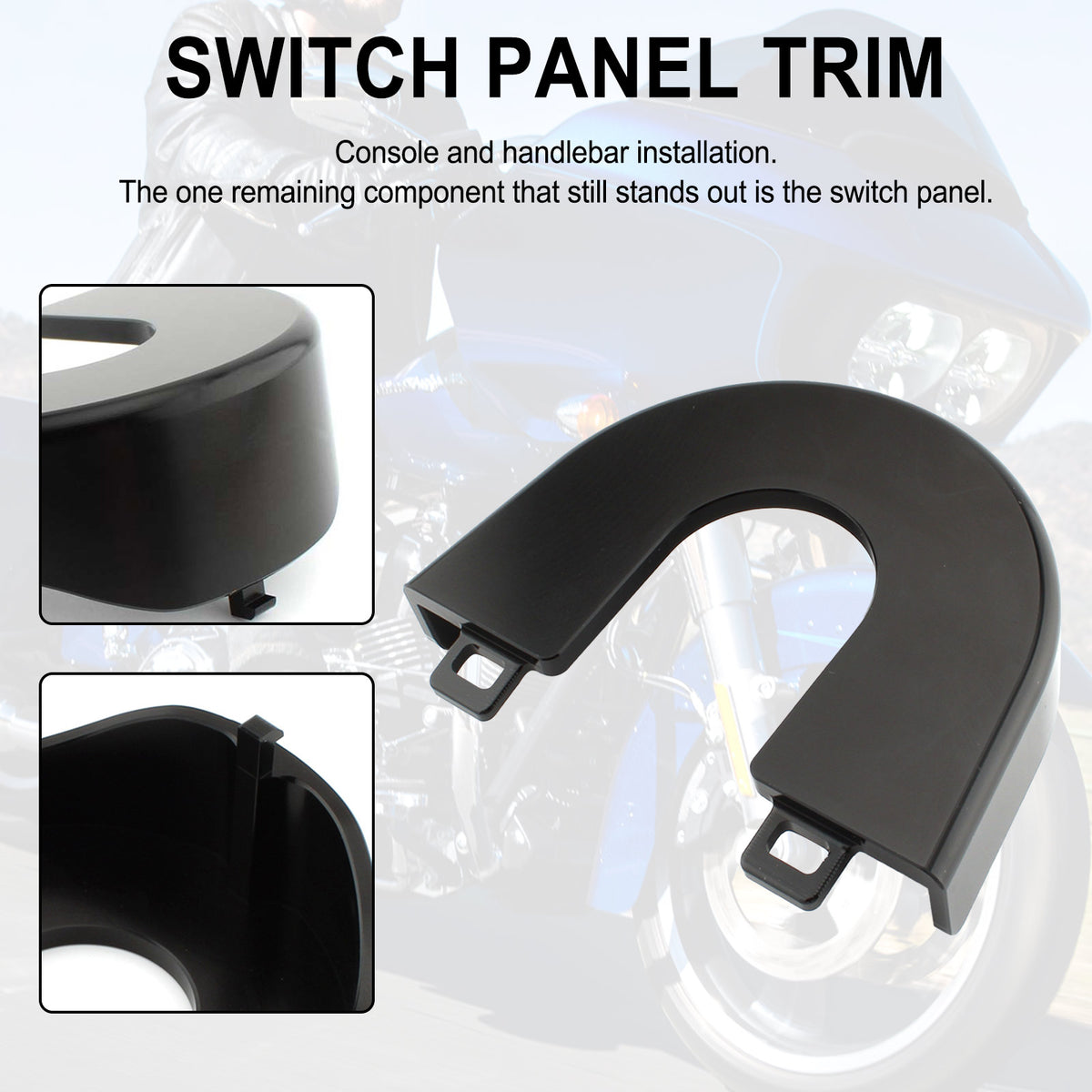 Aluminum Ignition Switch Panel Trim For Touring Road Glide Special 15-2022 Generic