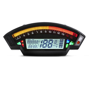 Motorcycle Lcd Rpm Digital Display Odometer Speedometer Gauge Meter Backlight Generic