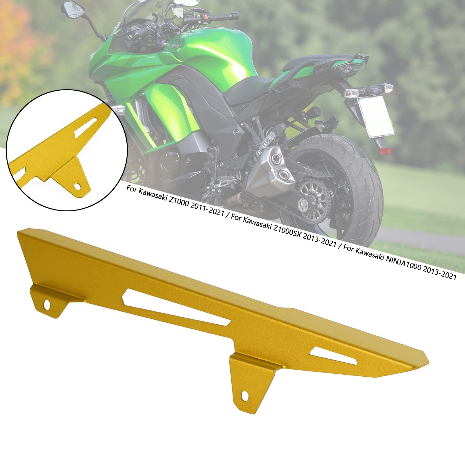 Couvercle de protection de chaîne de pignon pour Kawasaki Z1000SX NINJA 1000 Z1000 11-21