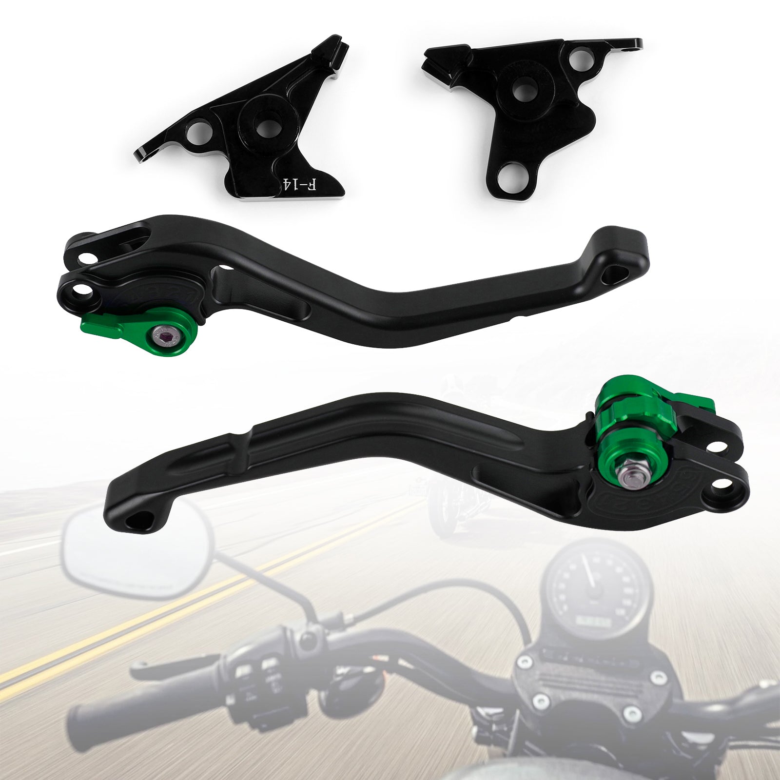 NUOVA leva freno frizione corta adatta per Kawasaki ZRX1100 ZZR1200 ZX7R ZG1000