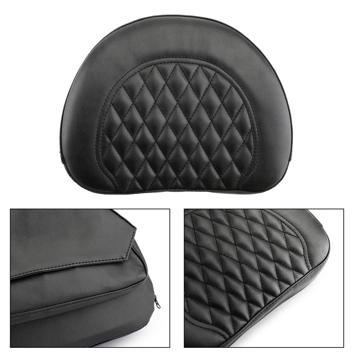 Driver Rider Backrest Cushion Pad For Touring Road Gilde FLTR Road King Generic