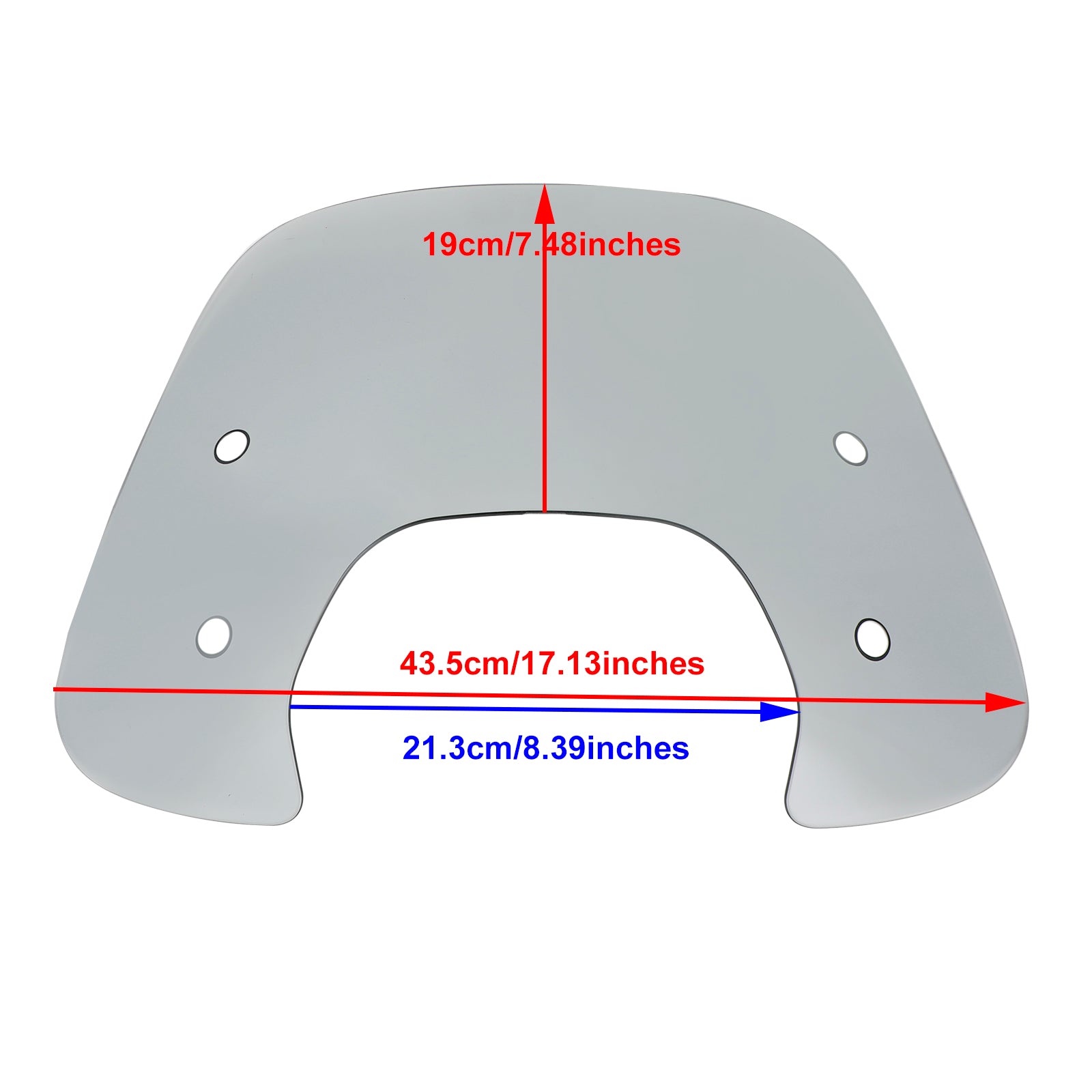 ABS Motorcycle Windshield WindScreen fit for Vespa Sprint 150 2016-2021 Generic