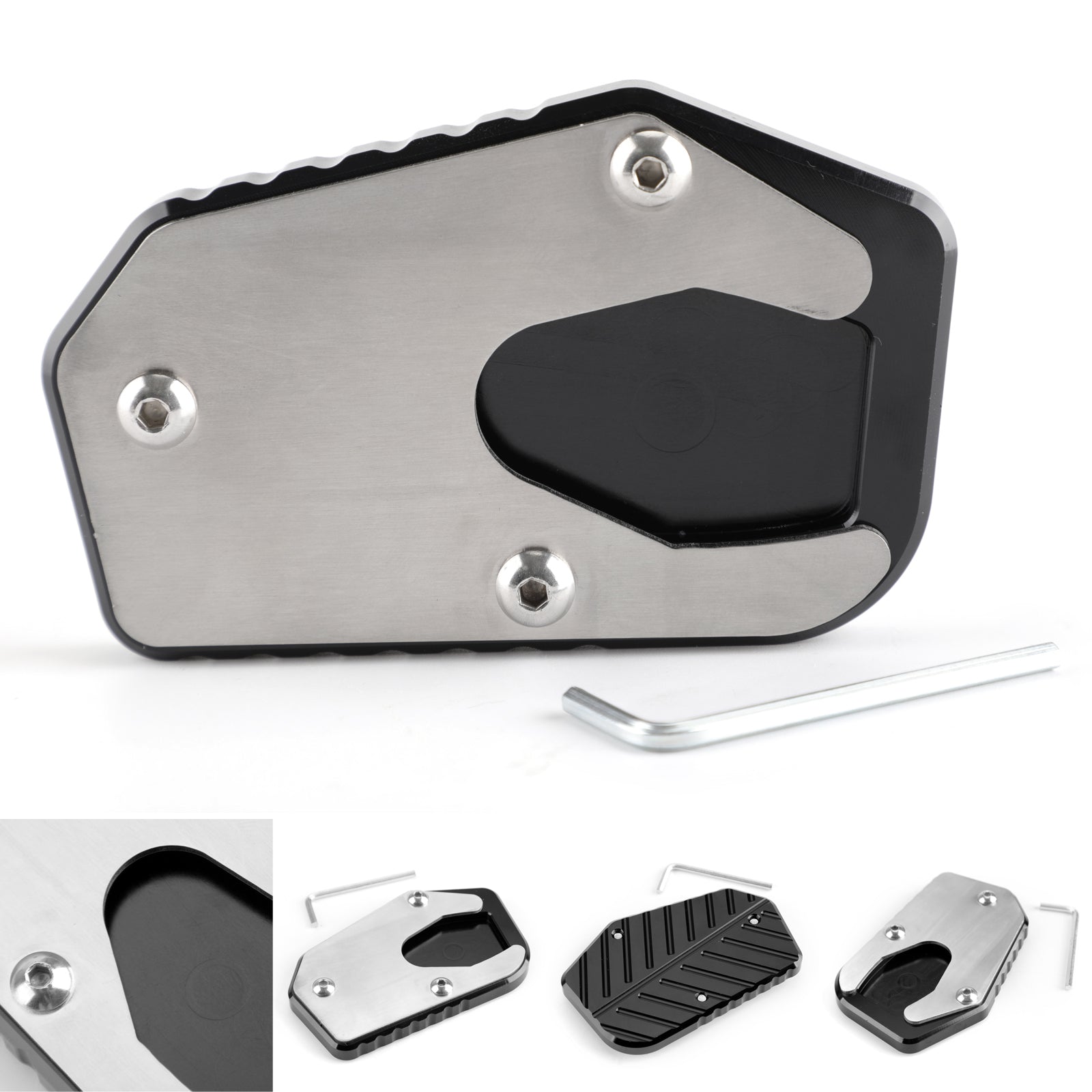 Seitenständerplatte Kickstand Extension Pad für Suzuki V-STROM1000/DL1000 14–17