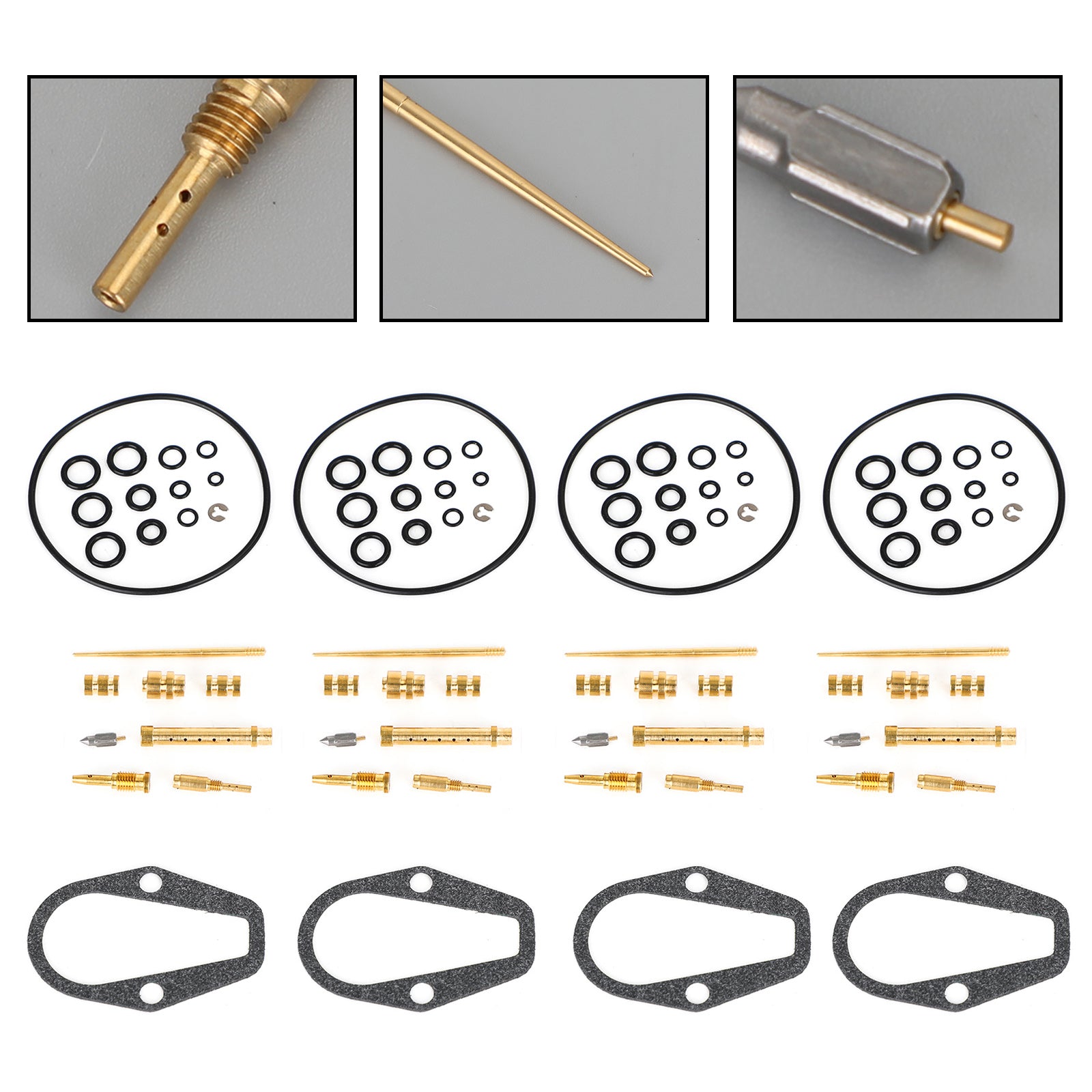 Kit de reconstruction de carburateur 4X, adapté à la HONDA CB500 CB500K Four 1971 – 1973 générique