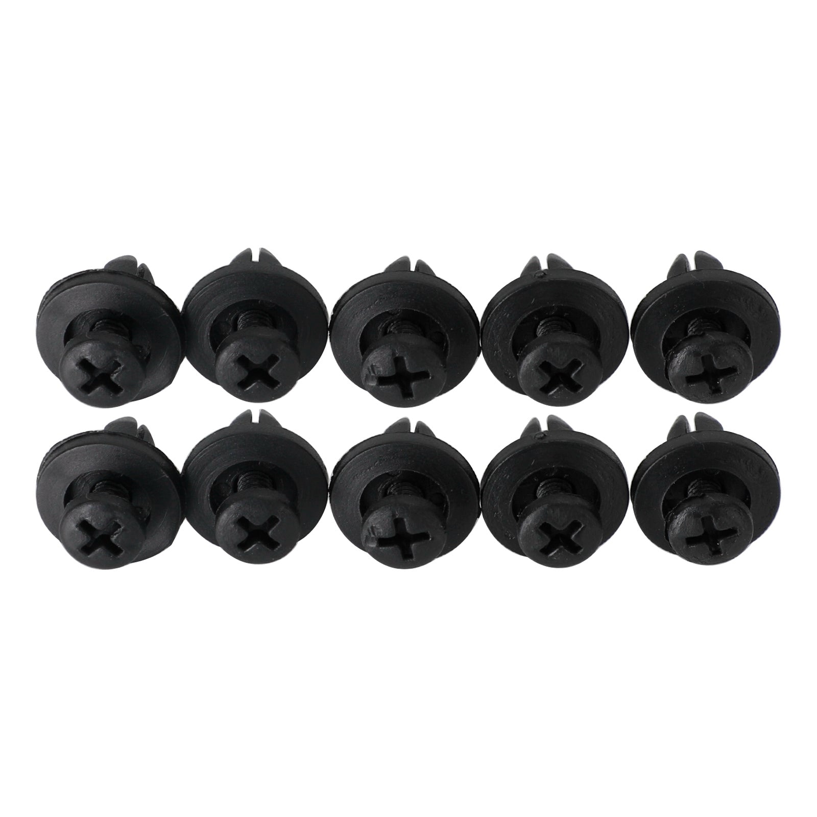 10 Pack 6mm Fairing Panel Trim Clips Screw In Rivets Clip Motorcycle Universal Generic