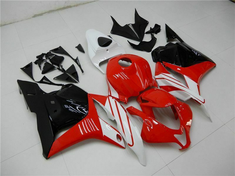Amotopart 2009–2012 CBR600RR Honda Verkleidungsset, Rot, Weiß