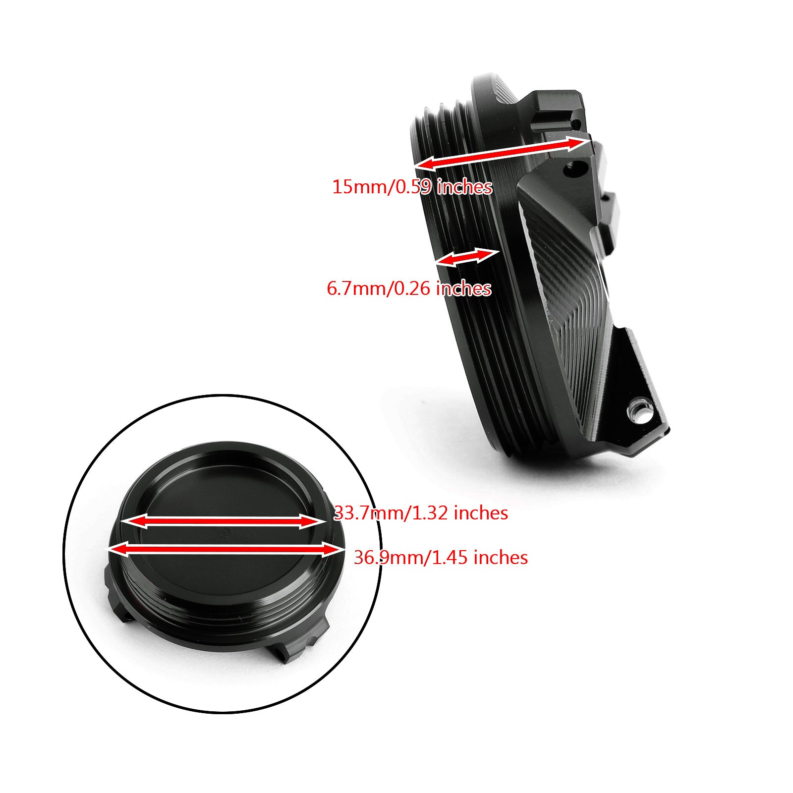 Engine Oil Fill Cap Oilfiller Plug Cover for BMW R1200R / LC 2010-2014