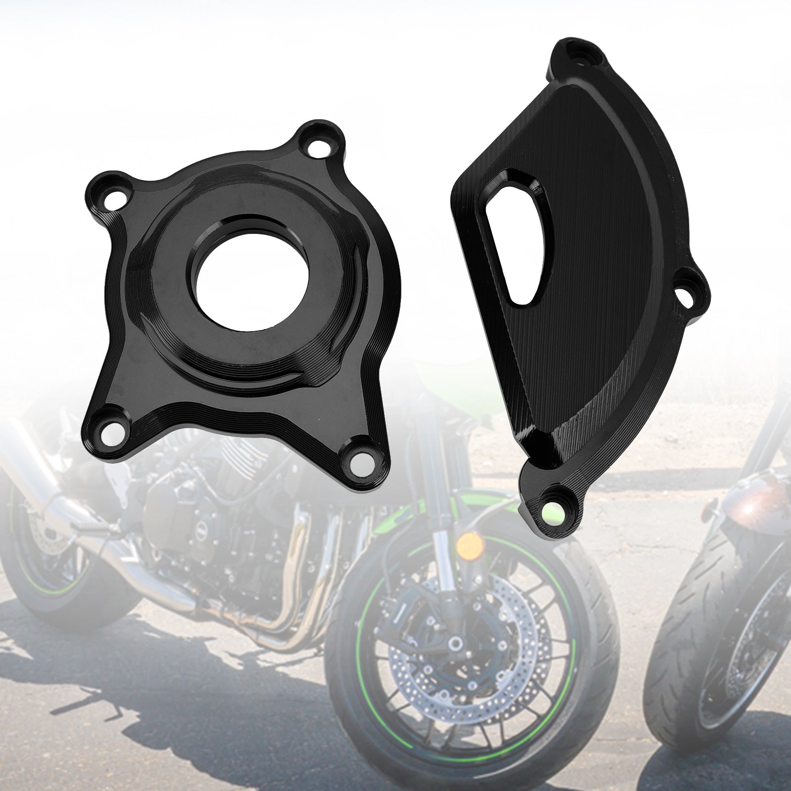 Plastic Engine Protector Covers Slider For KAWASAKI Z900 RS CAFE 2017-2023 Titanium