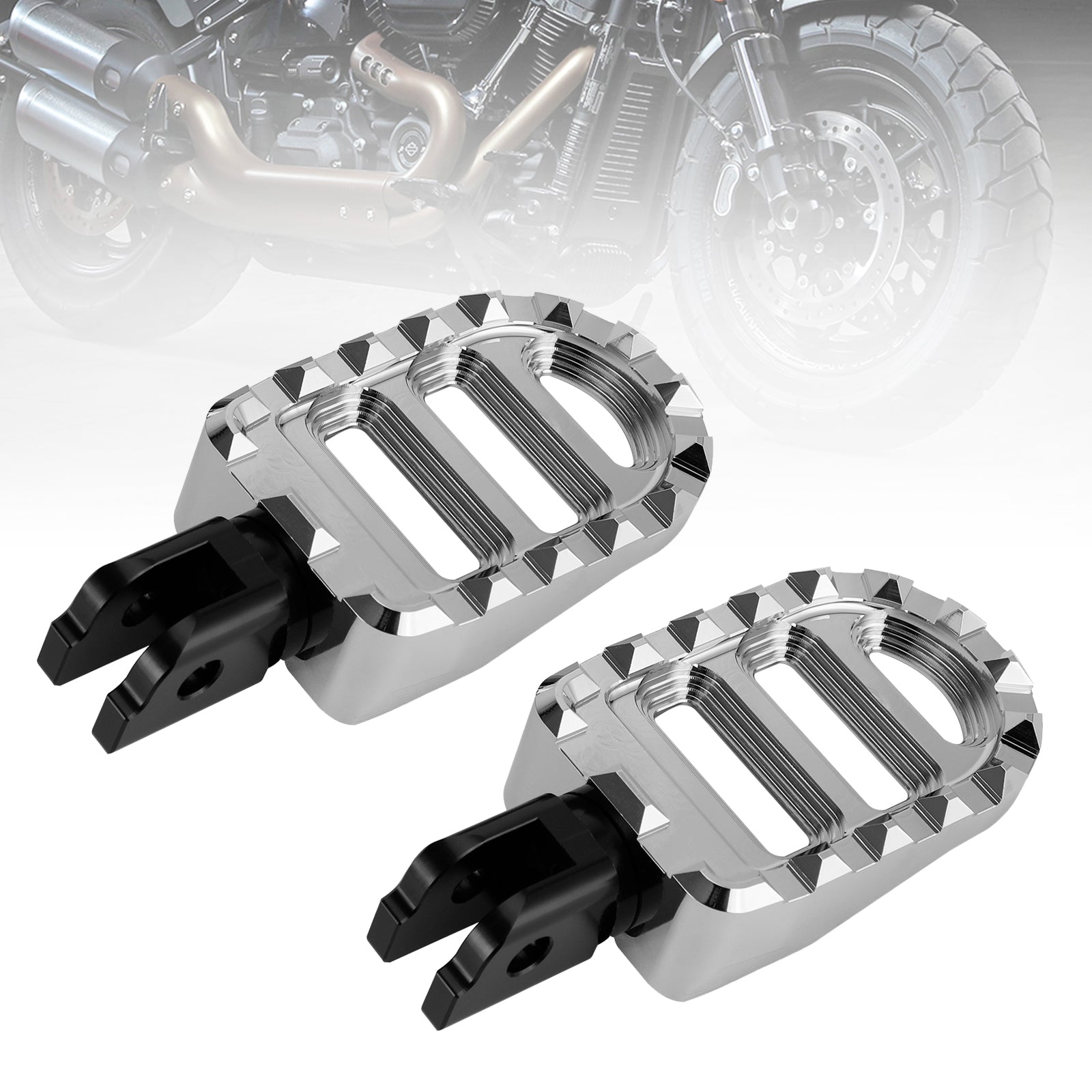 Front Footrests Foot Peg fit for Sportster S Lower Rider Fat Bob Softail Slim