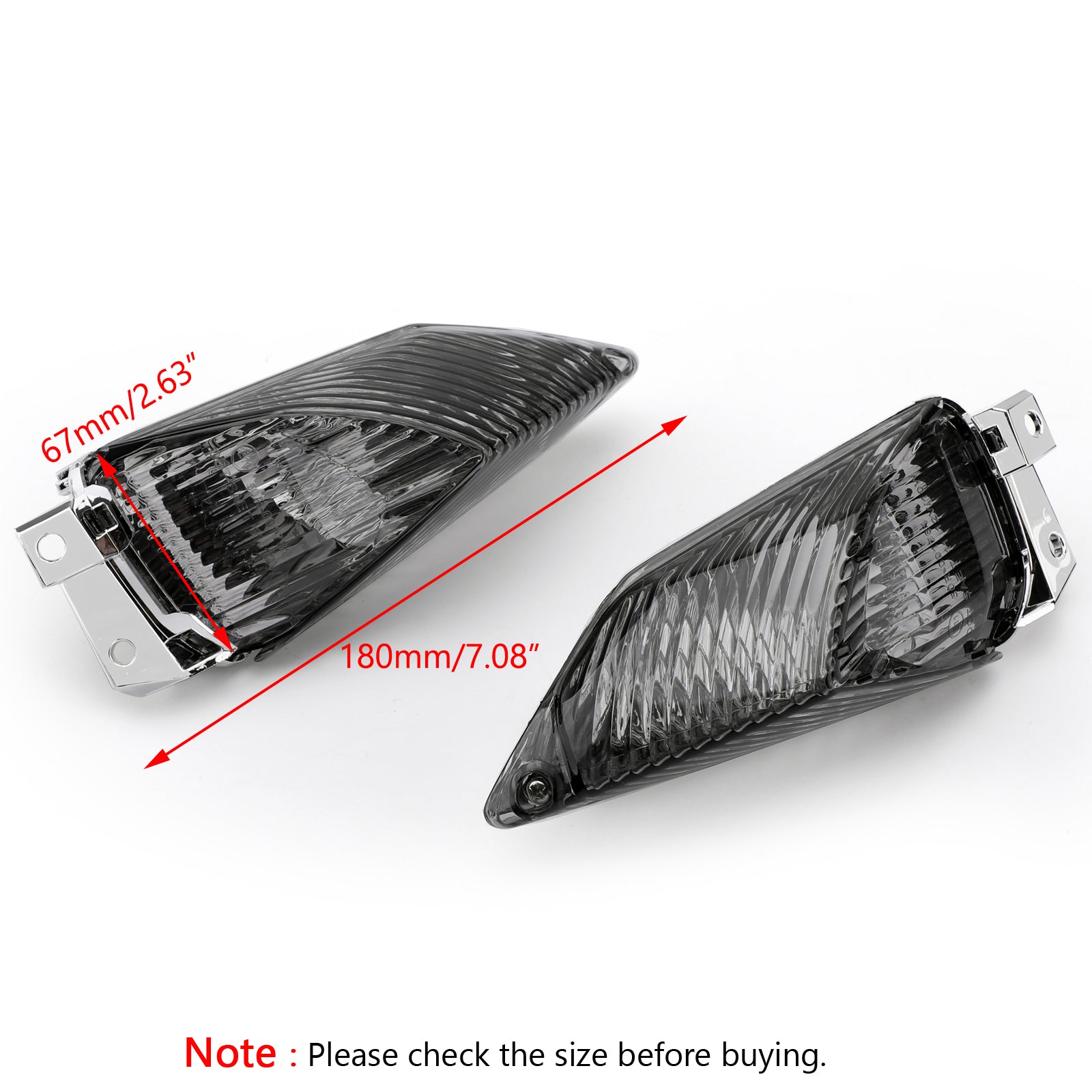 Lente per indicatori di direzione posteriori per Suzuki GSXR1000 2009-2010 K9 Fumé