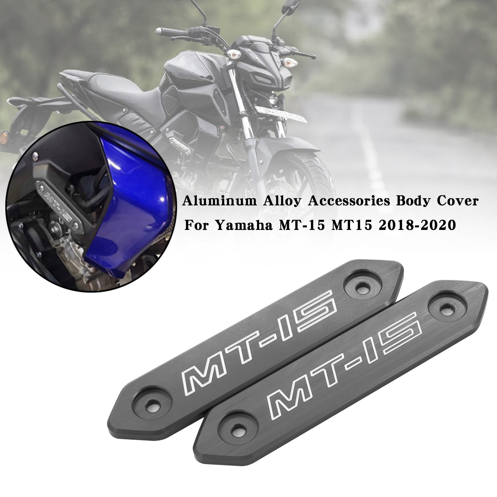 Accessori in lega di alluminio Copertura del corpo per Yamaha MT 15 MT-15 MT15 2018-2020 Generico