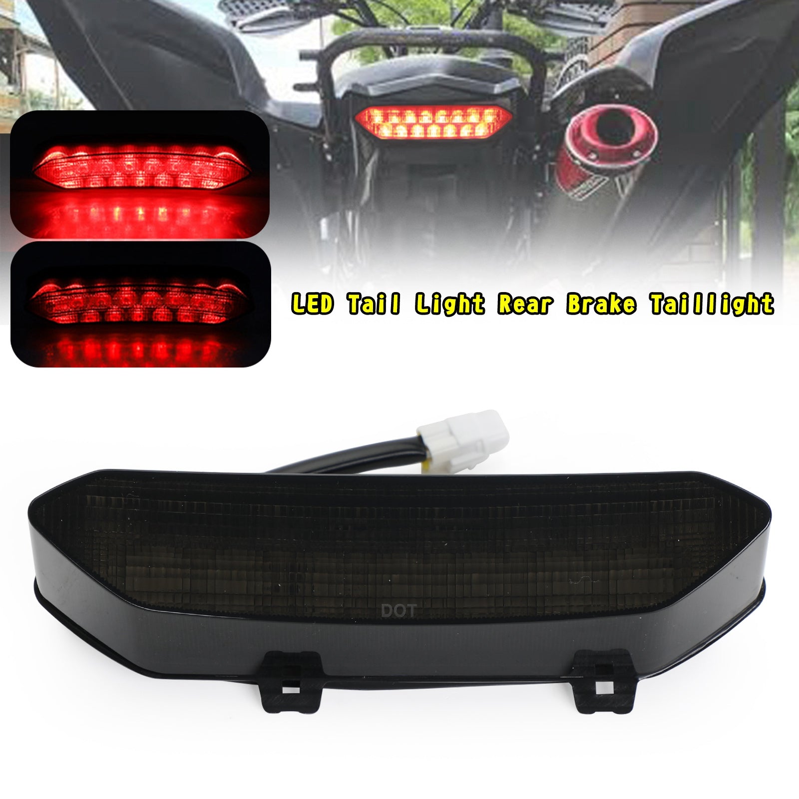 LED ブレーキテールライトヤマハラプター 700/700R YFZ450R 2006-2018 汎用