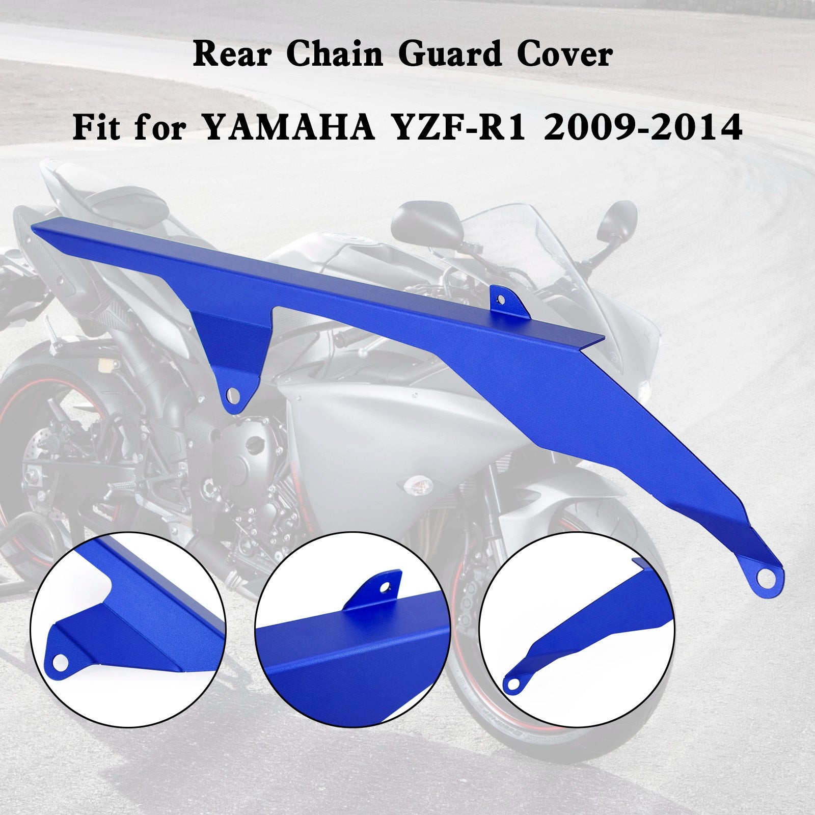 Rear Sprocket Chain Guard Protector Cover For YAMAHA YZF R1 2009-2014 Generic