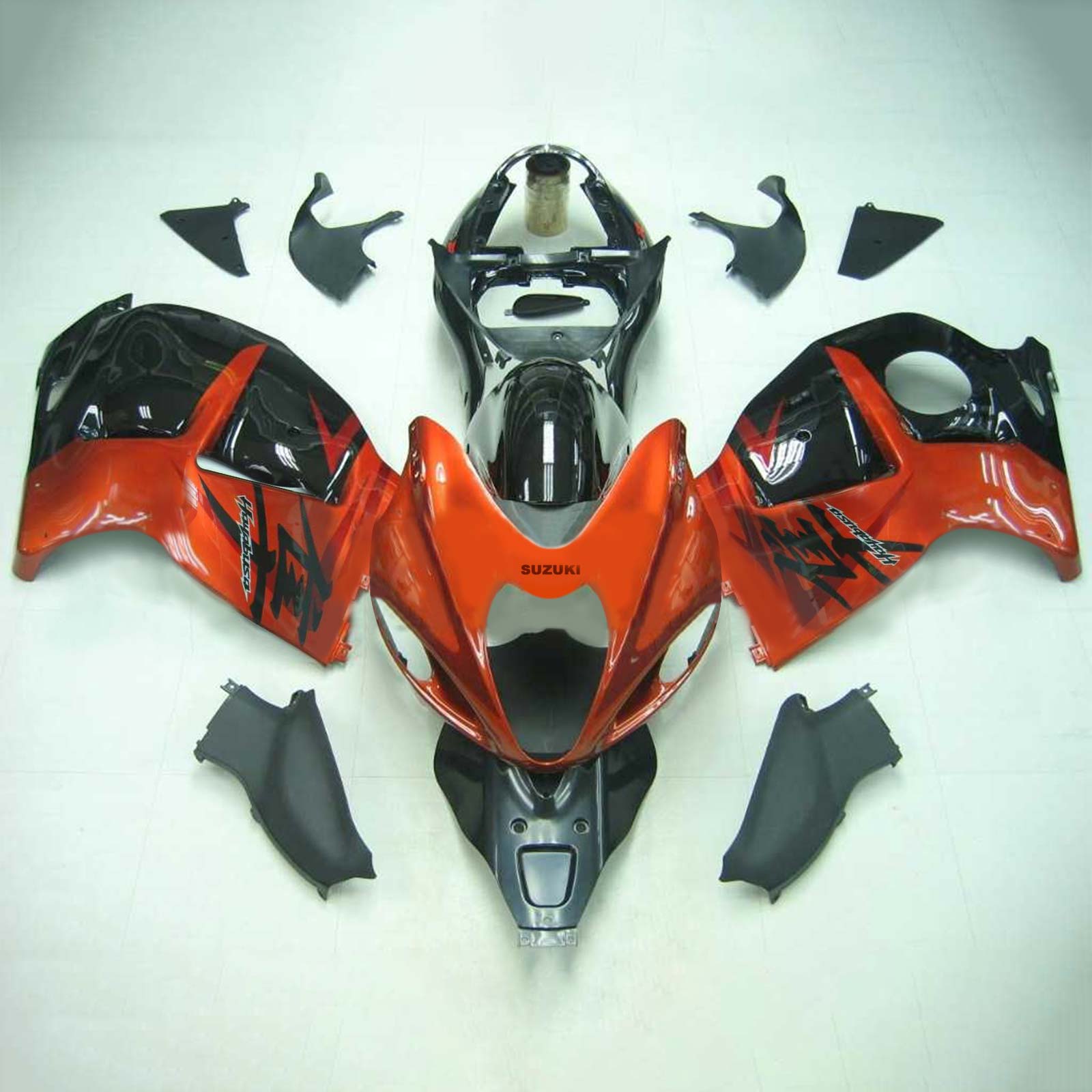 Amotopart 1999–2007 Suzuki Hayabusa GSX1300R Verkleidungsset in Dunkelorange