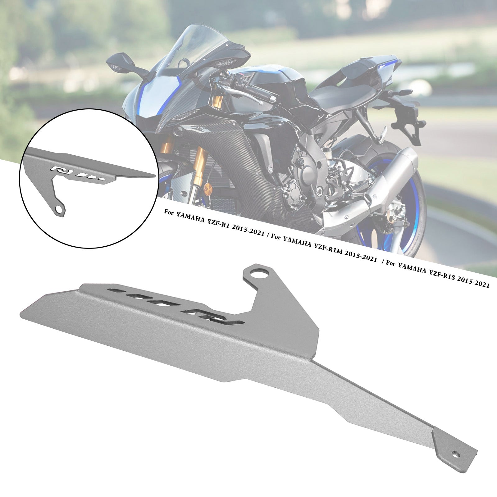 15-21 Yamaha YZF R1 R1M R1S Couvercle de protection de chaîne de pignon arrière