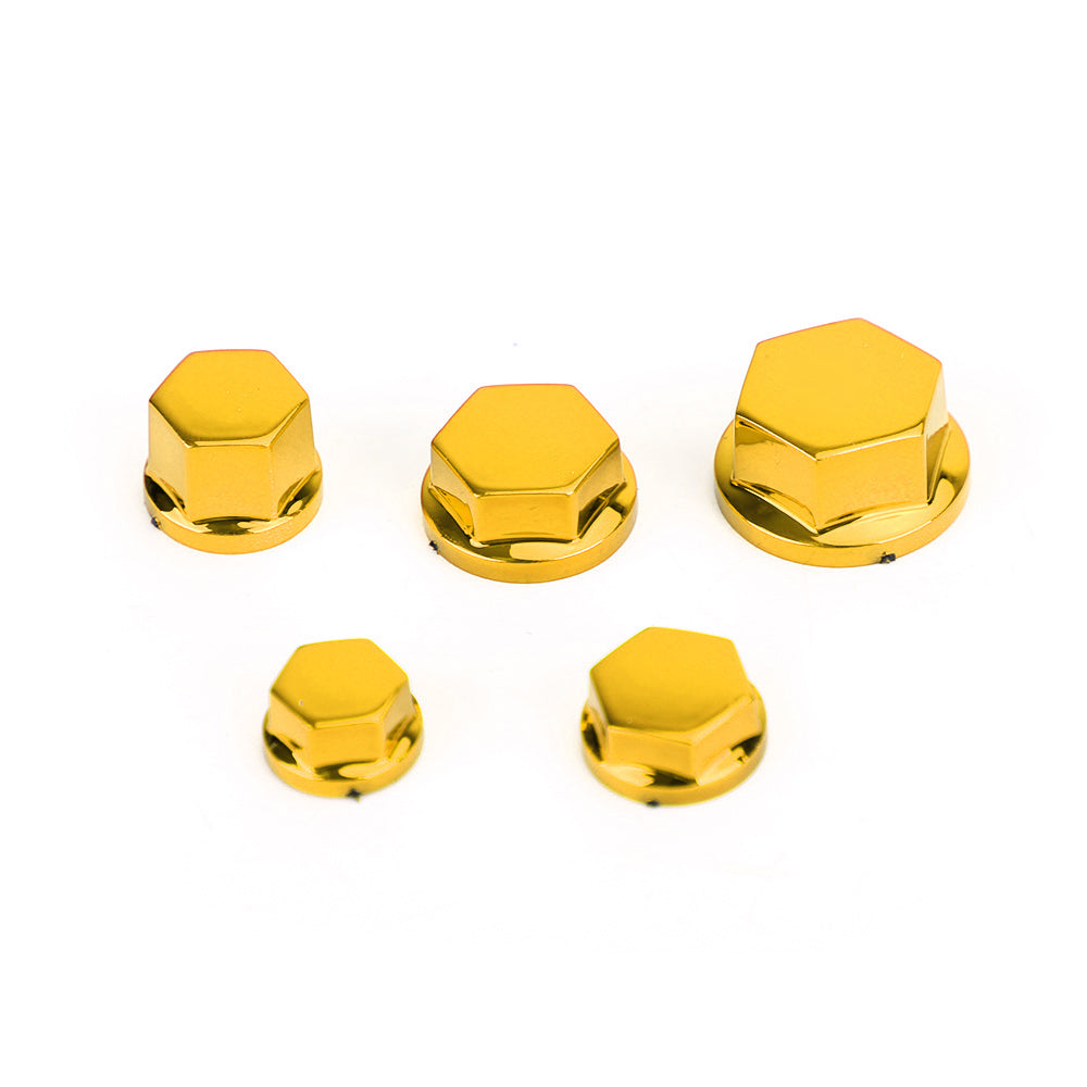 30 Screw Cap Cover Hexagon Socket For Yamaha Motorcycle Moped Scooter Gold