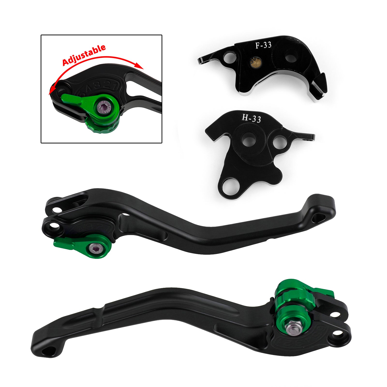 NUOVA leva freno frizione corta adatta per Honda CB1000R 08-2016 CBR1000RR 2004-07