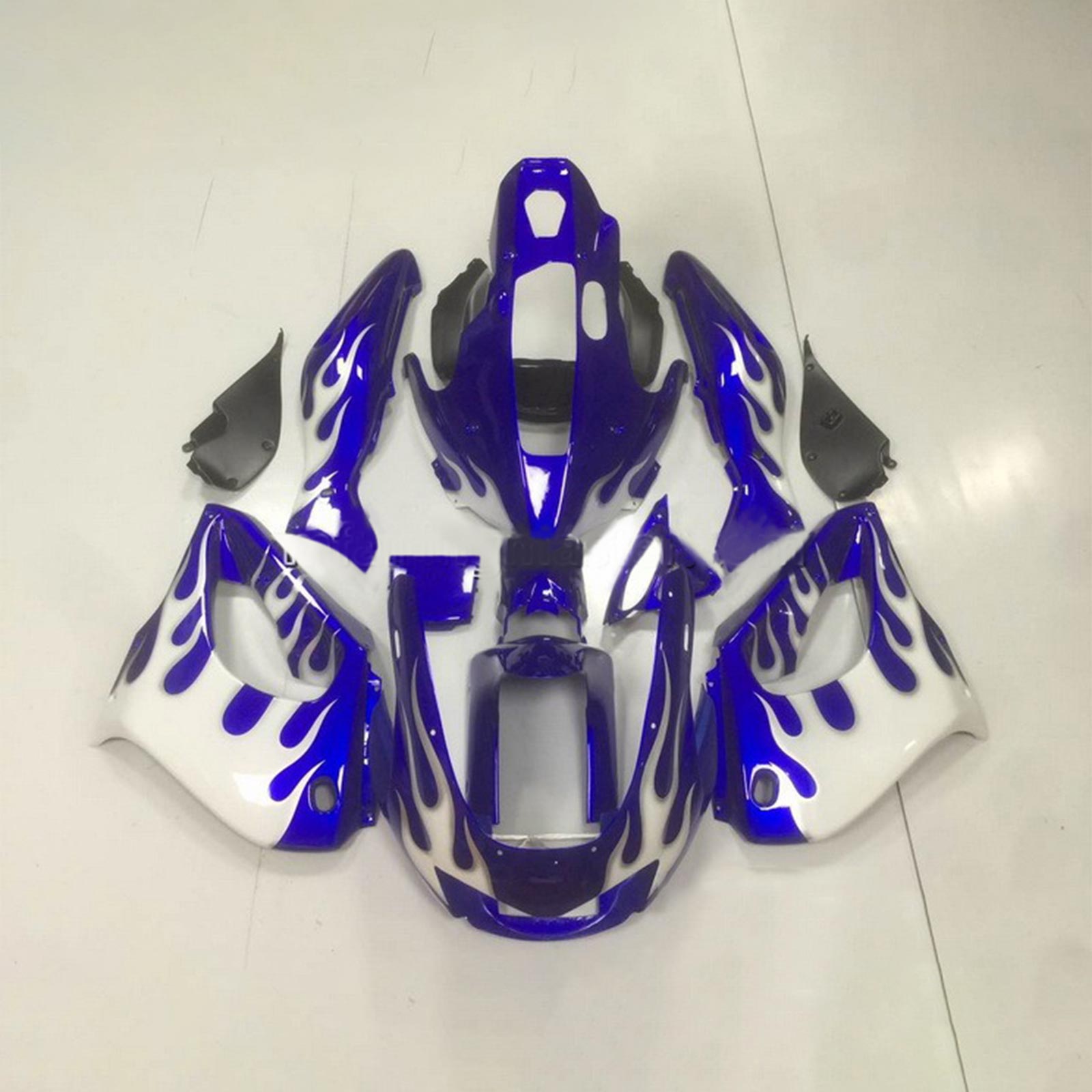 Amotopart 1997-2007 Yamaha YZF1000R Thunderace Fairing Blue&White Fire Kit