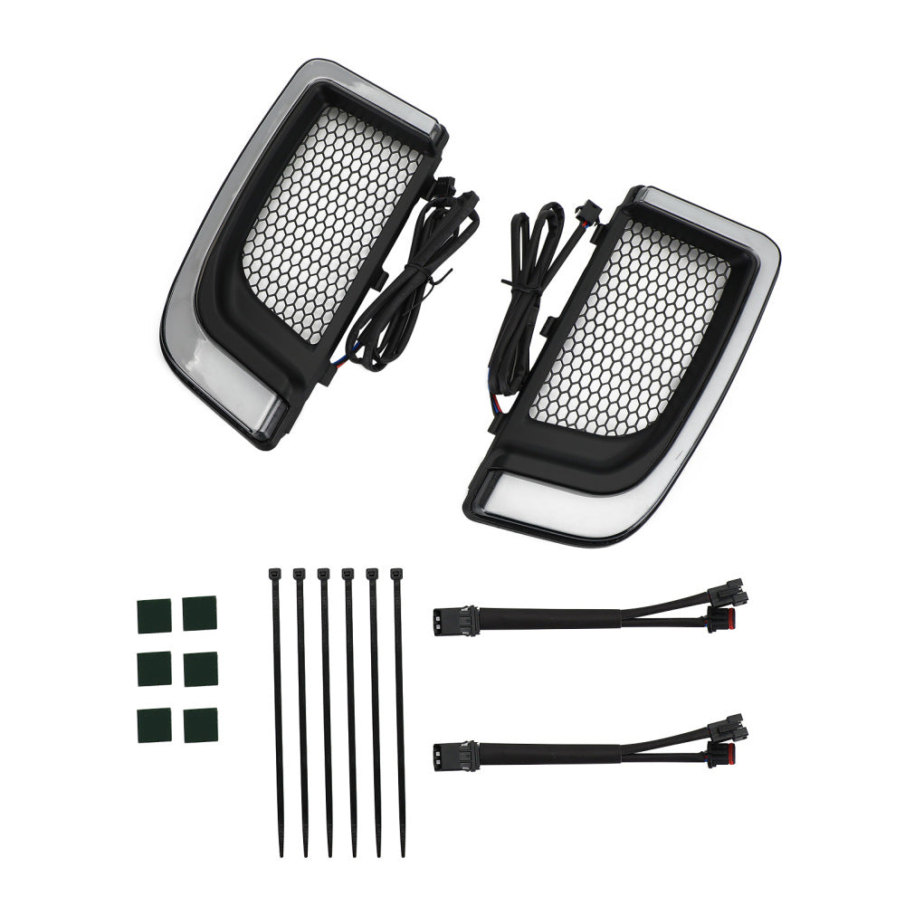 Harley Electra FLH T Road Glide Tracer LED Untere Verkleidung Untere Grills Lichter