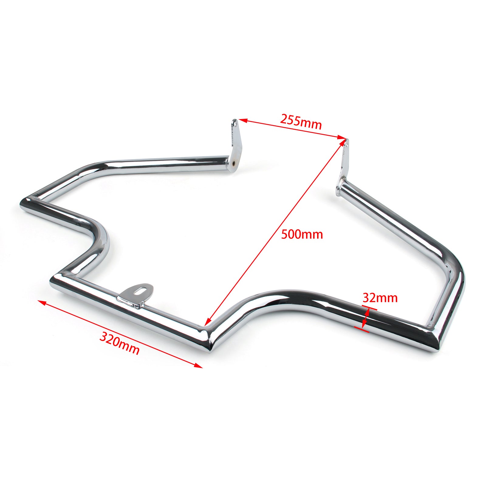 Harley-Frontsturzbügel, Autobahn-Motorschutz, passend für FLSTFI Fat Boy, FLSTCI Heritage Softail Classic 01–16, FLSTNI Softail Deluxe 05–16 Generic