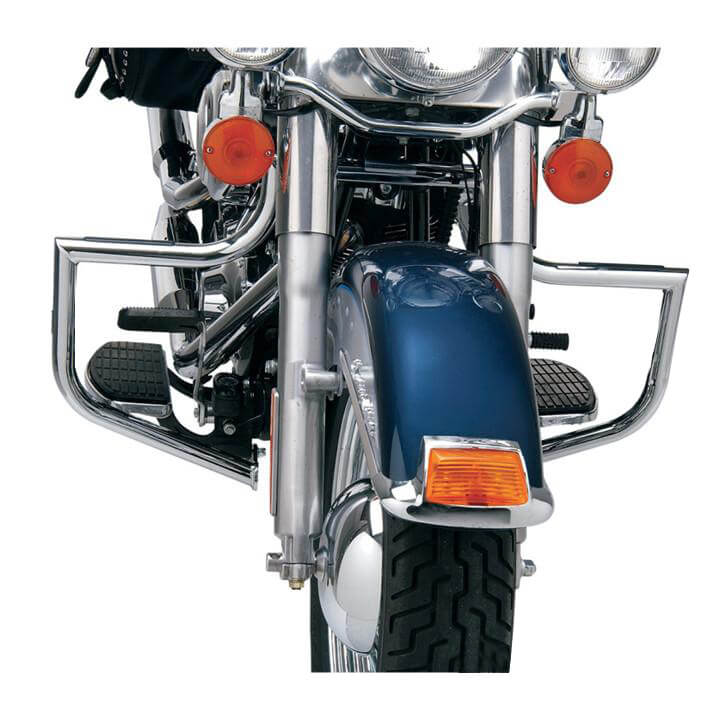 Harley-Frontsturzbügel, Autobahn-Motorschutz, passend für FLSTFI Fat Boy, FLSTCI Heritage Softail Classic 01–16, FLSTNI Softail Deluxe 05–16 Generic