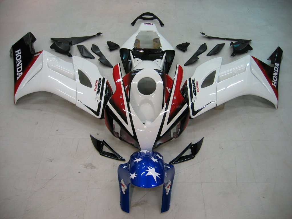 Amotopart 2004-2005 Honda CBR Racing1000RR White Red Black Fairing Kit