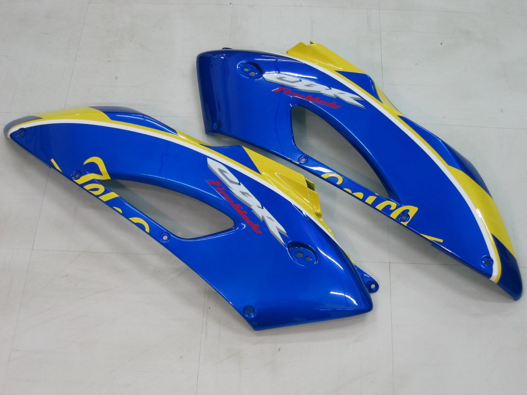 Amotopart Carénages Honda CBR1000RR 2004-2005 Carénage Movistar Racing Blue Checker Kit de carénage