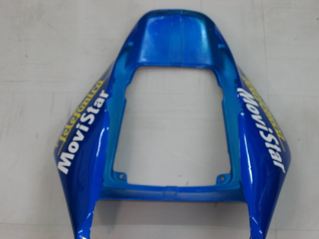 Amotopart Carénages Honda CBR1000RR 2004-2005 Carénage Movistar Racing Blue Checker Kit de carénage