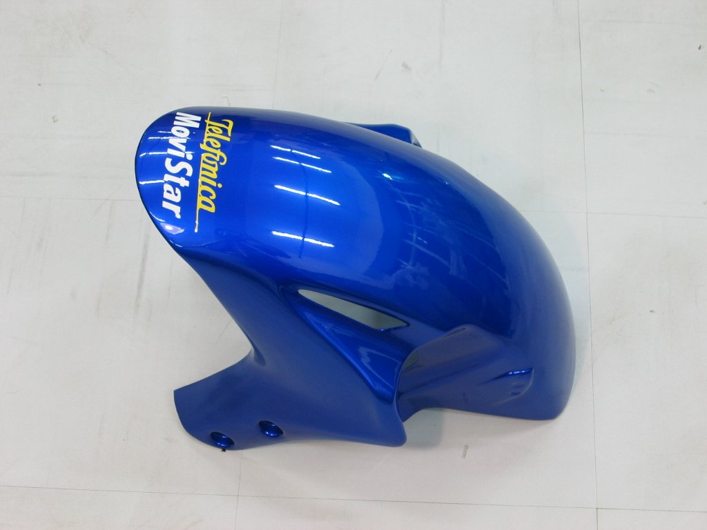 Amotopart Carénages Honda CBR1000RR 2004-2005 Carénage Movistar Racing Blue Checker Kit de carénage