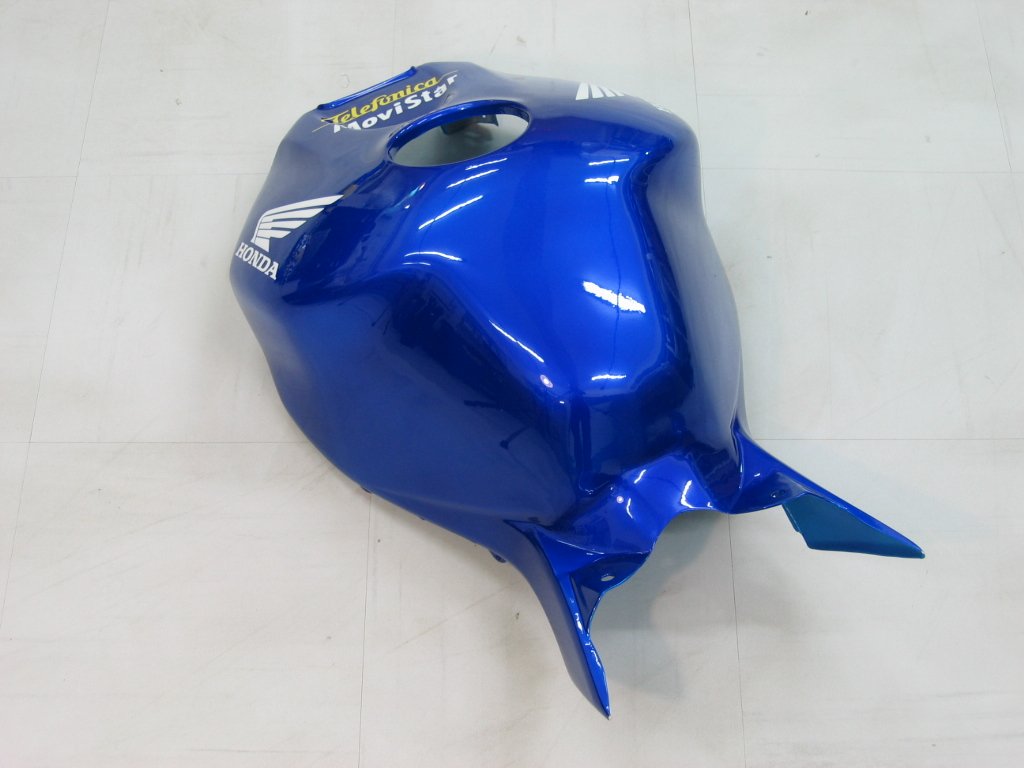 Amotopart Carénages Honda CBR1000RR 2004-2005 Carénage Movistar Racing Blue Checker Kit de carénage