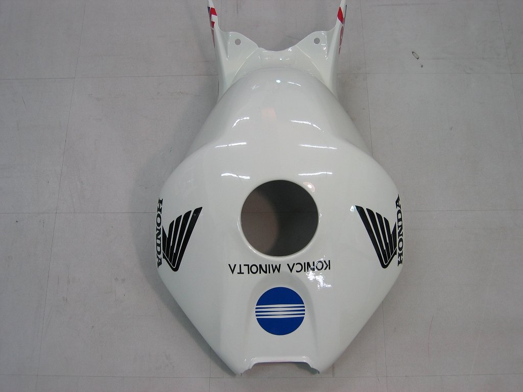 Amotopart Carénages Honda CBR1000RR 2004-2005 Carénage Blanc Konica Minolta Racing Kit de carénage